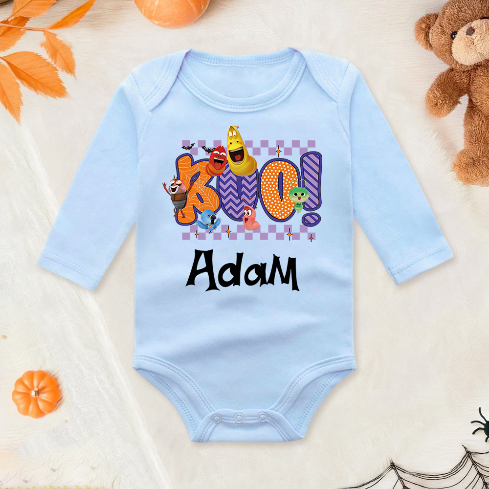 Personalized Larva's Halloween Funny Baby Romper | Larva03