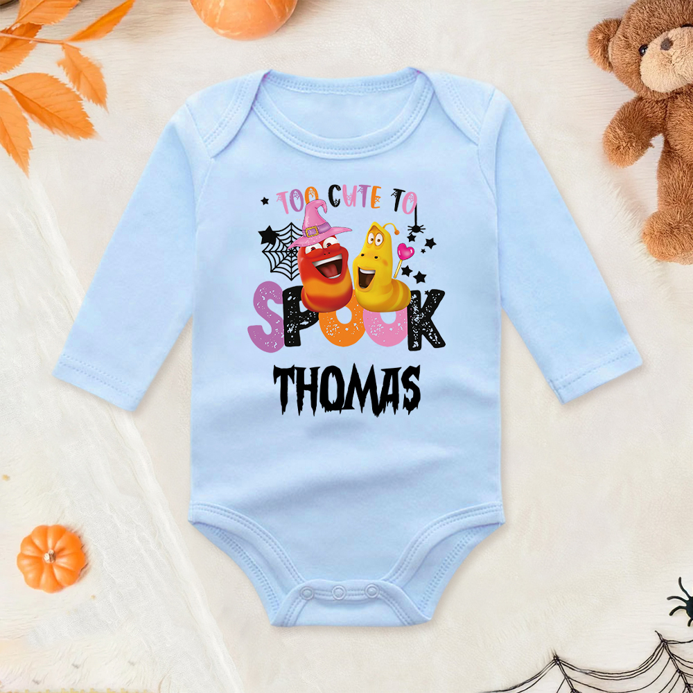 Personalized Larva's Halloween Funny Baby Romper | Larva04
