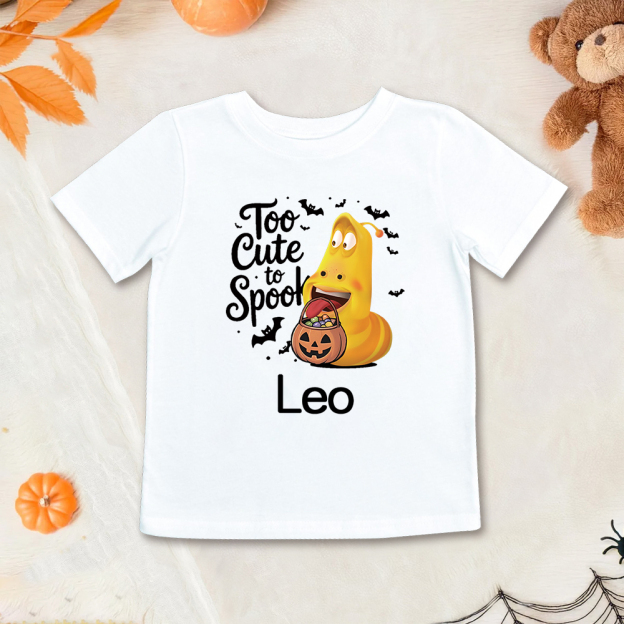 Personalized Larva's Halloween Funny Kid Shirt | Larva06