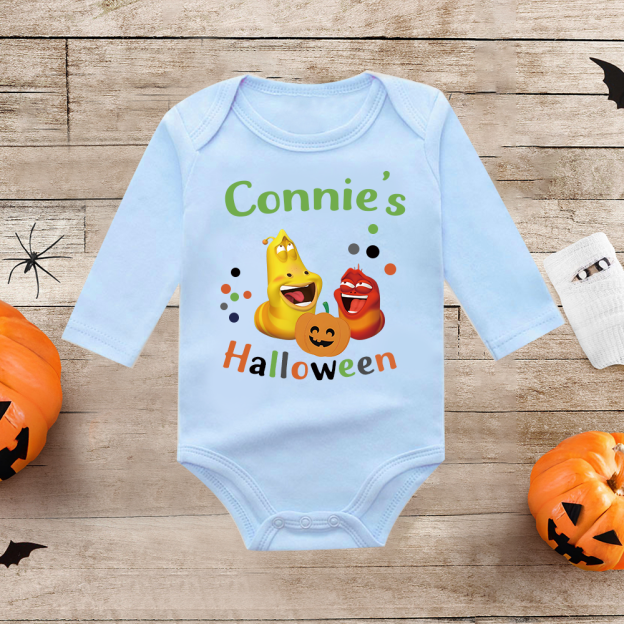 Personalized Larva's Halloween Funny Baby Romper | Larva18