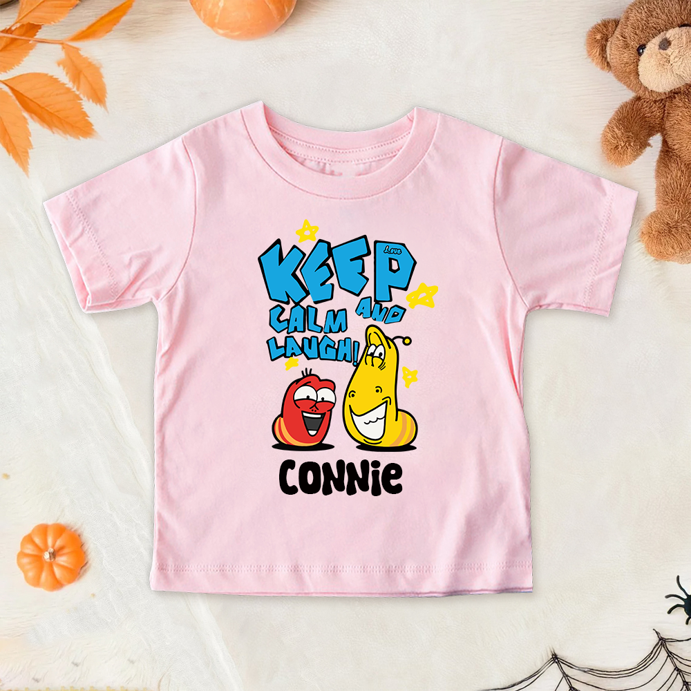 Personalized Larva's Halloween Funny Kid Shirt | Larva13