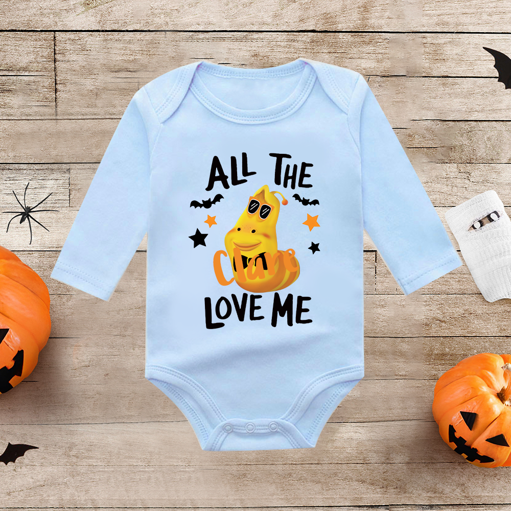 Personalized Larva's Halloween Funny Baby Romper | Larva17