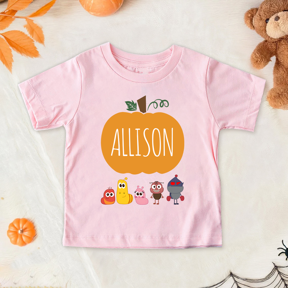 Personalized Larva's Halloween Funny Kid Shirt | Larva19