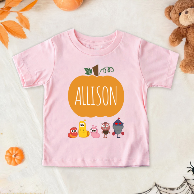 Personalized Larva's Halloween Funny Kid Shirt | Larva19
