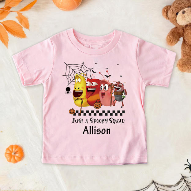 Personalized Larva's Halloween Funny Kid Shirt | Larva10