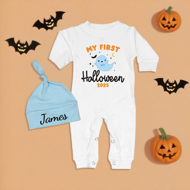 Personalized Baby My 1st Halloween Outfit with Hat | CWHalloween64