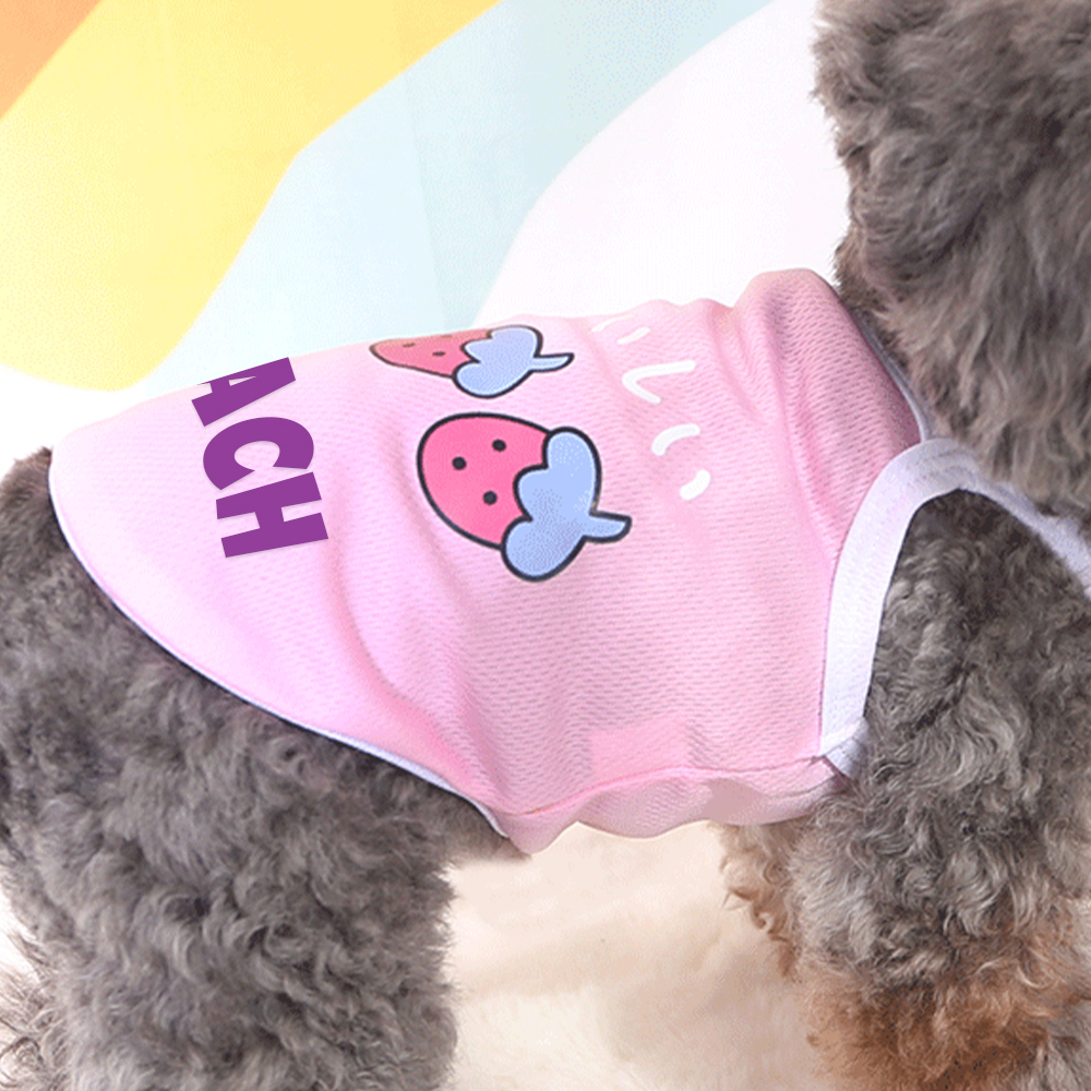 Personalized Cute Breathable Pet Summer Cool Mesh Vest | BKPet205