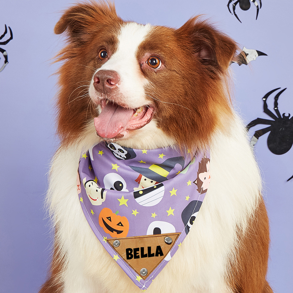 Personalized Halloween Dog Bandana for Comfort & Unique | CWHalloween57