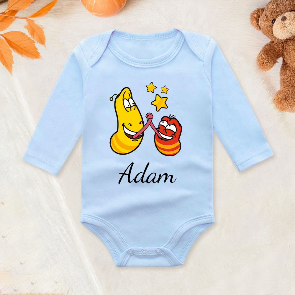 Personalized Larva's Funny Baby Romper | Larva23