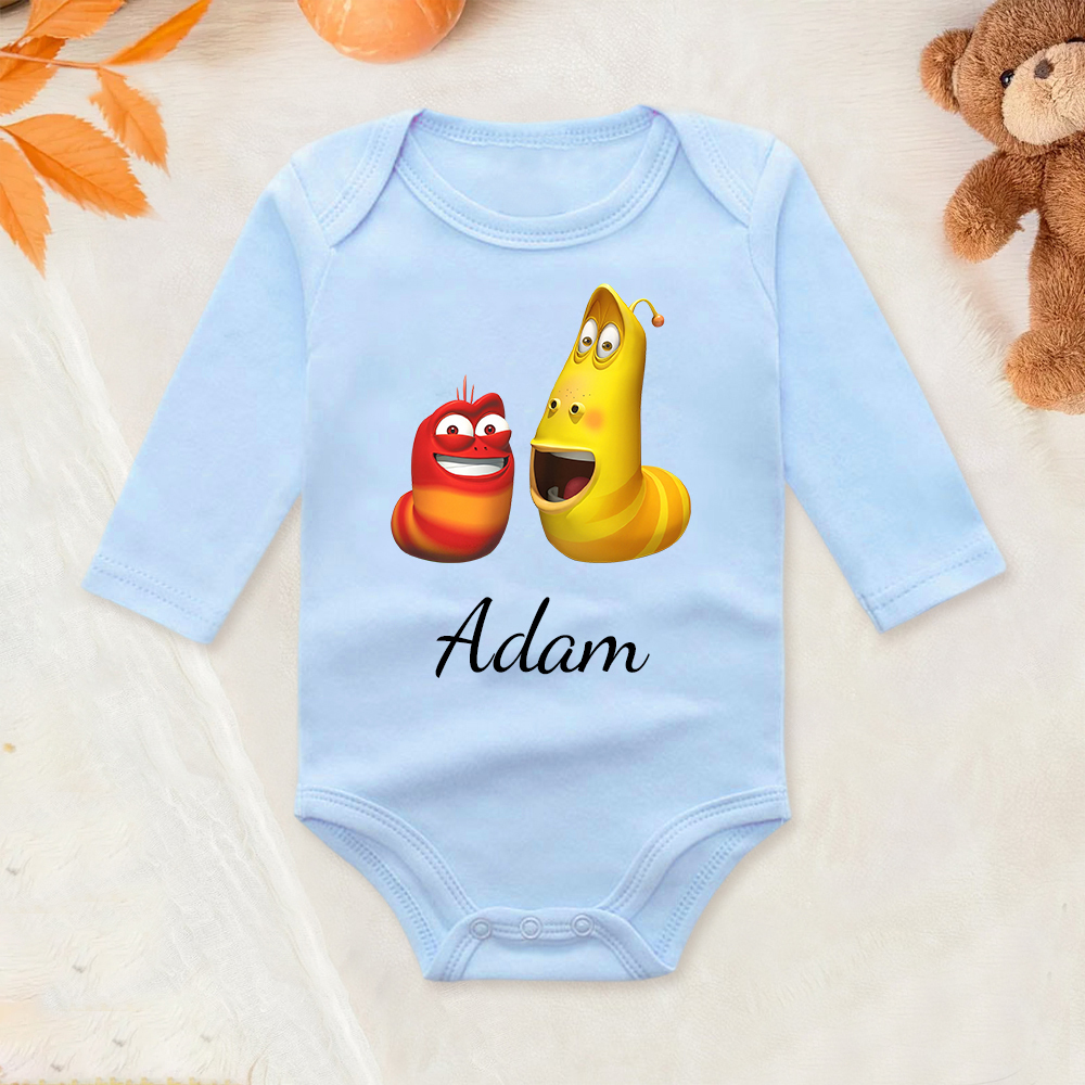 Personalized Larva's Funny Baby Romper | Larva24