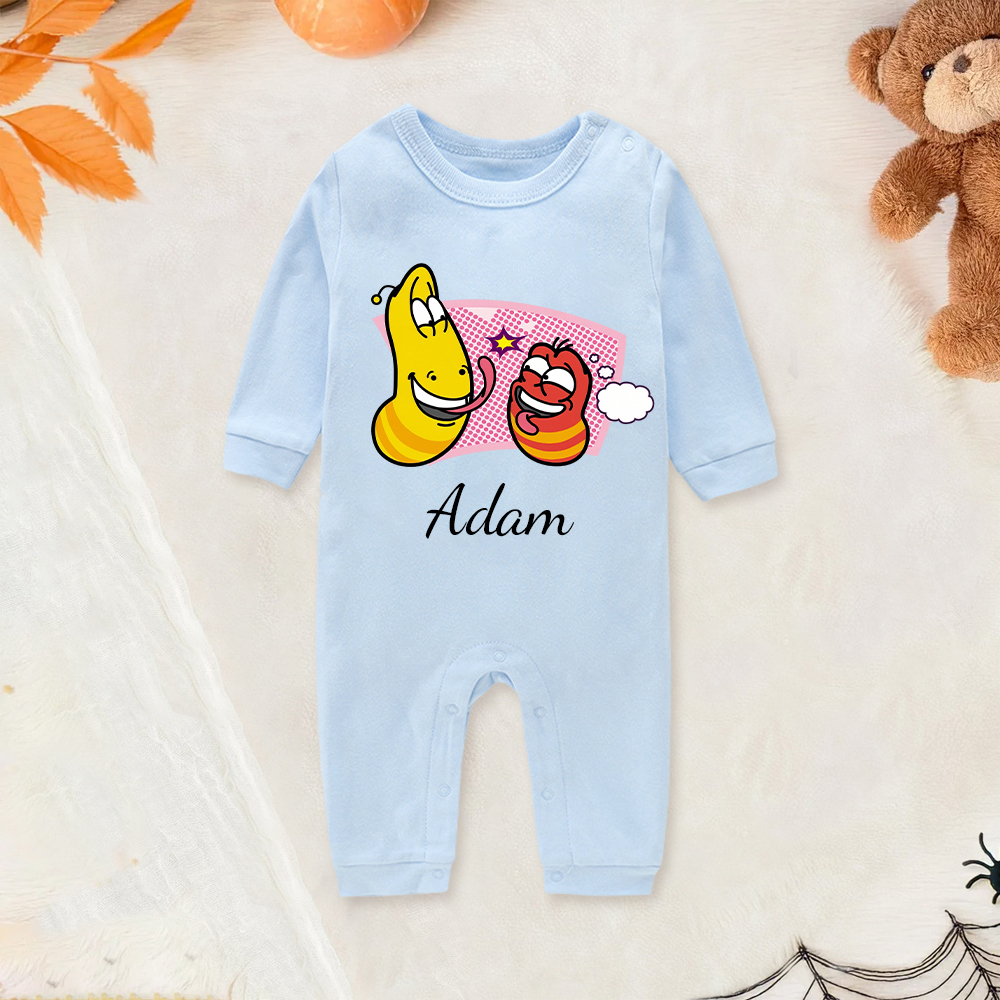 Personalized Larva's Funny Baby Romper | Larva26