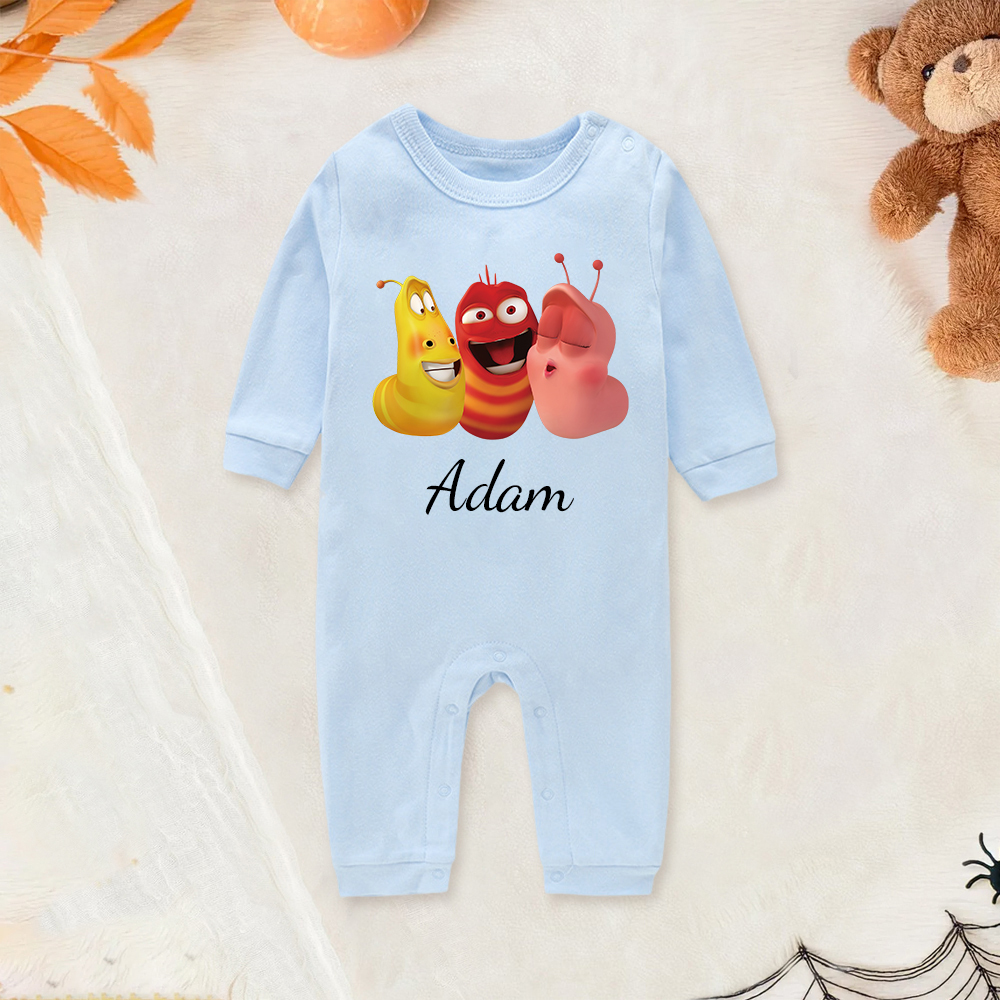 Personalized Larva's Funny Baby Romper | Larva27