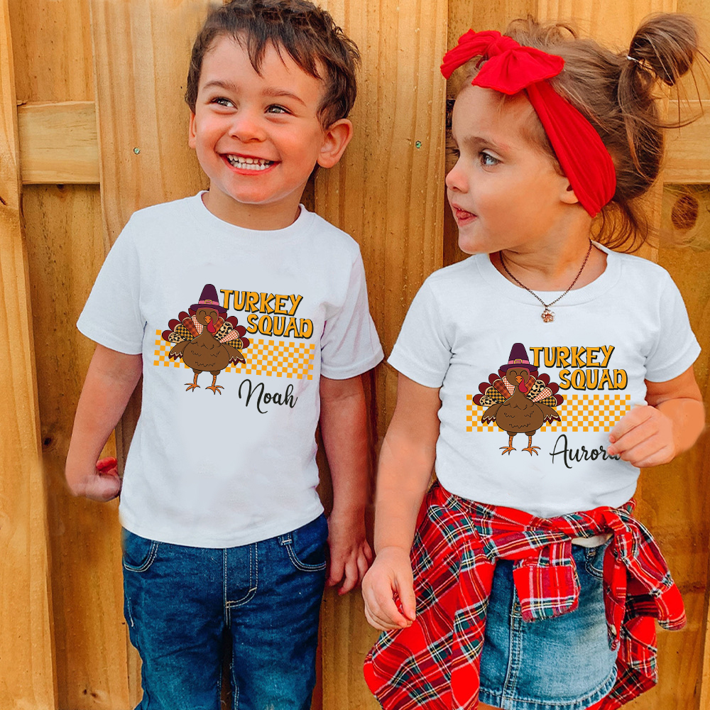 Personalized Turkey Squad Family Matching Shirt | CWThanks09