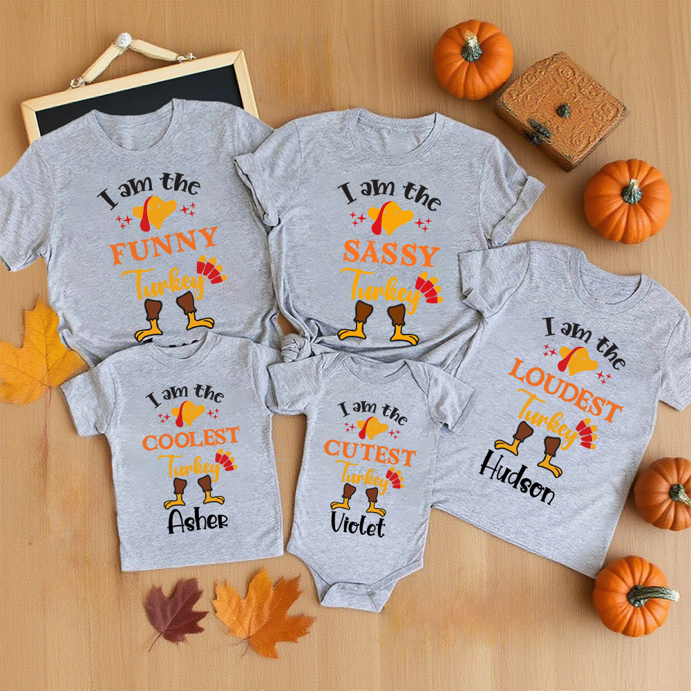 Personalized Thanksgiving Party Family Matching Shirt | CWThanks08