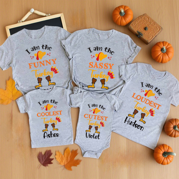 Personalized Thanksgiving Party Family Matching Shirt | CWThanks08