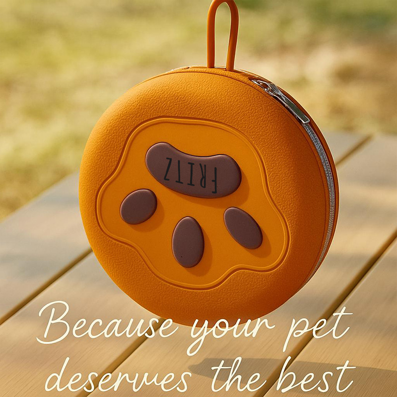 Personalized Collapsible Portable 2-in-1 Food & Water Dish Dog Bowl | BKPet214