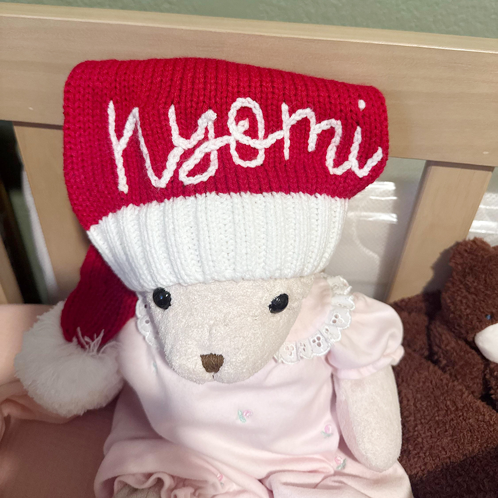 Personalized Hand Embroidered Christmas Santa Hat | MCGift161