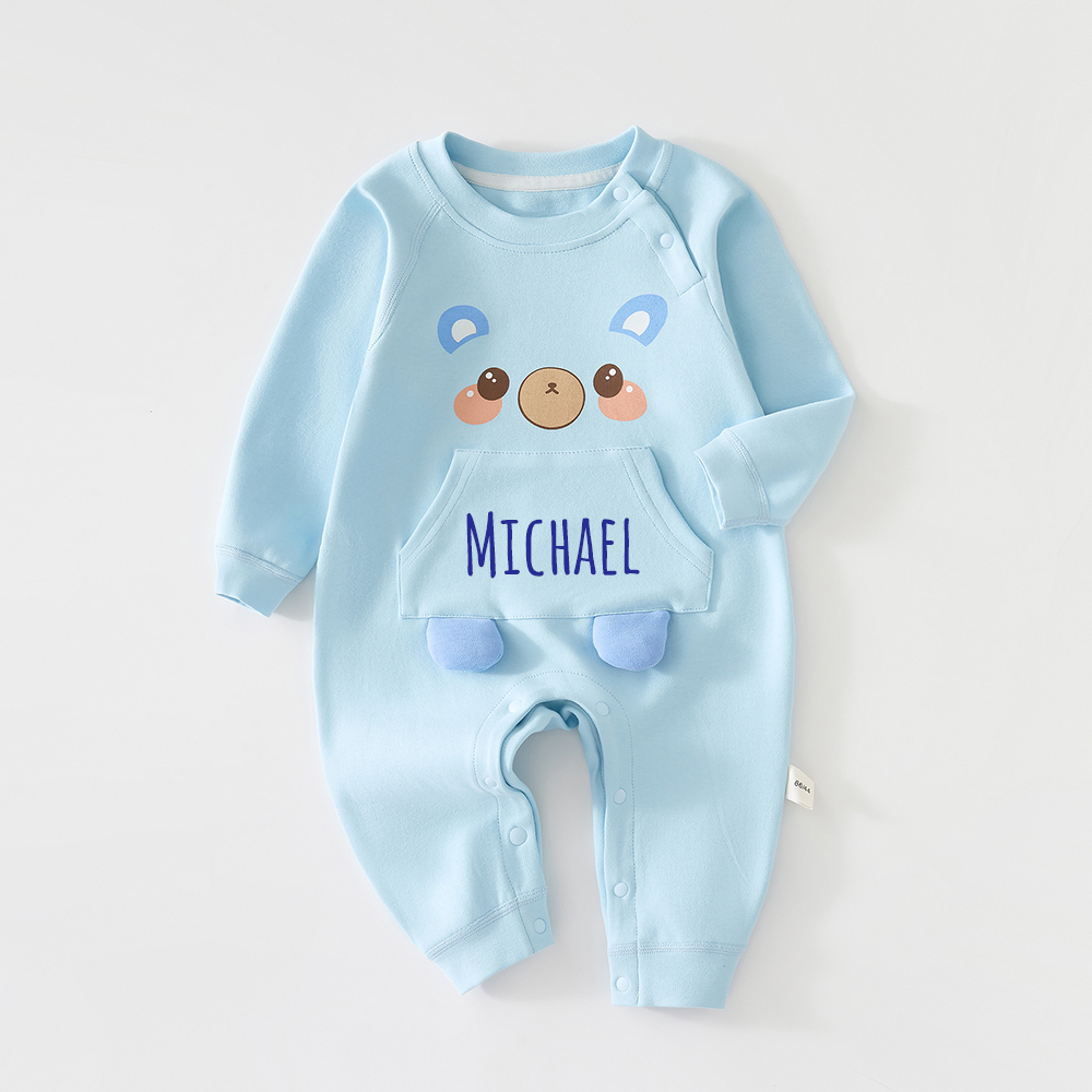 Personalized Long Sleeve Cartoon Romper | CWBaby309