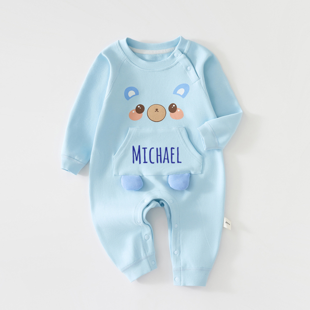 Personalized Long Sleeve Cartoon Romper | CWBaby309