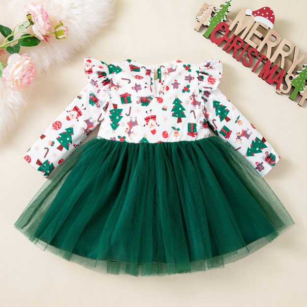 Personalized Christmas Baby Girl Lovely Tutu Dress | MCGift157