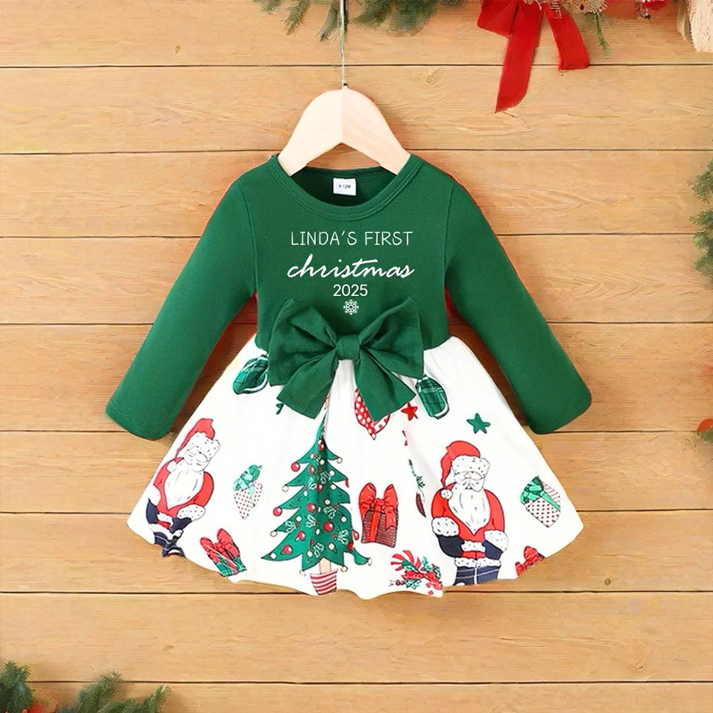 Personalised Christmas Baby Girl Tutu Dress | CWBaby121