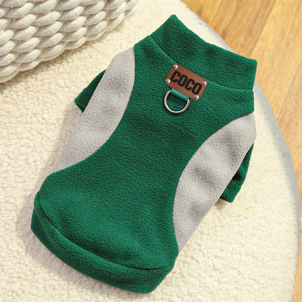 Personalized Leather Patch Pets Color Sweatshirts | BKPet225