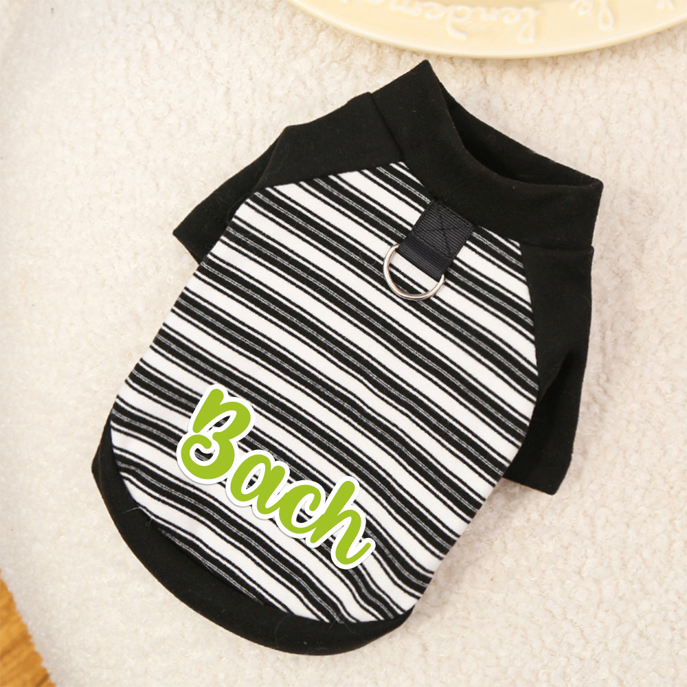 Personalized Small Medium Large Pets Stripe Sweatshirts | BKPet226
