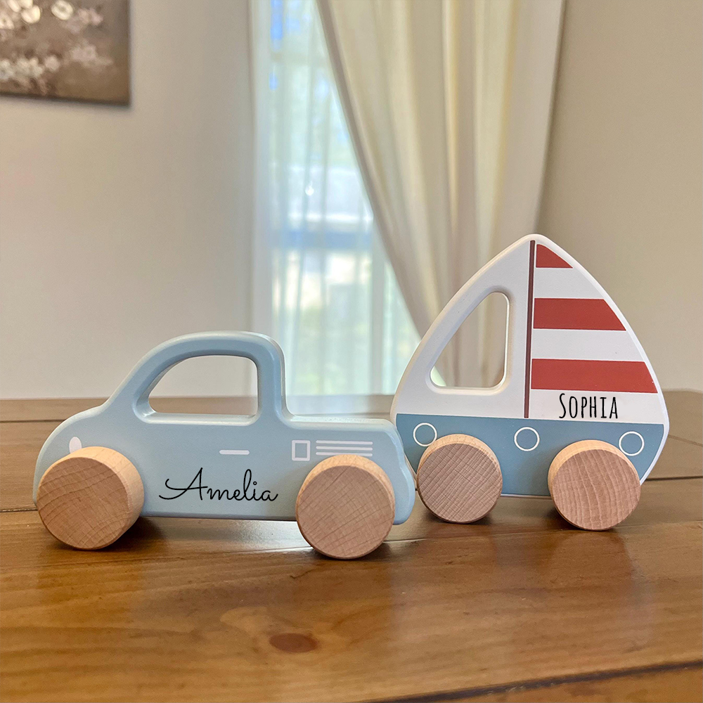 Personalized Wooden Toy Car for Toddler | CWToy153