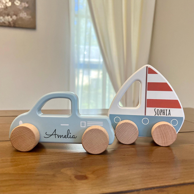 Personalized Wooden Toy Car for Toddler | CWToy153