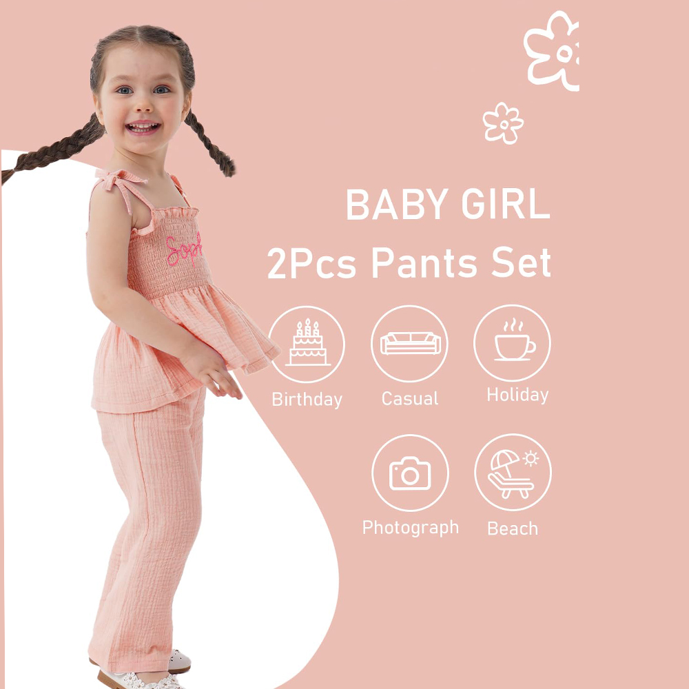 Personalised Hand Embroidery Toddler Girl Outfit | CWBaby313