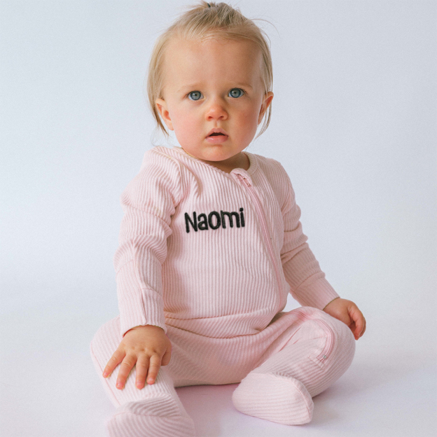 Personalized Embroidered Baby Announcement Outfit | CWBaby314