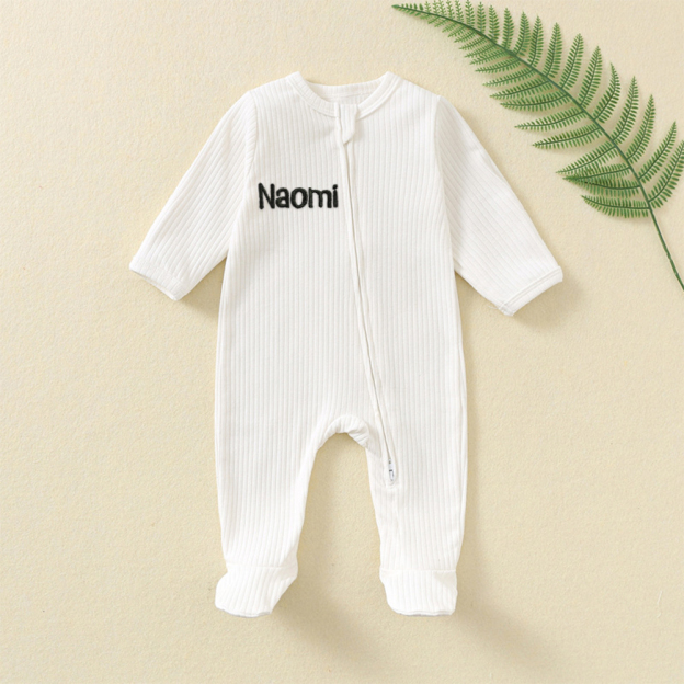 Personalized Embroidered Baby Announcement Outfit | CWBaby314