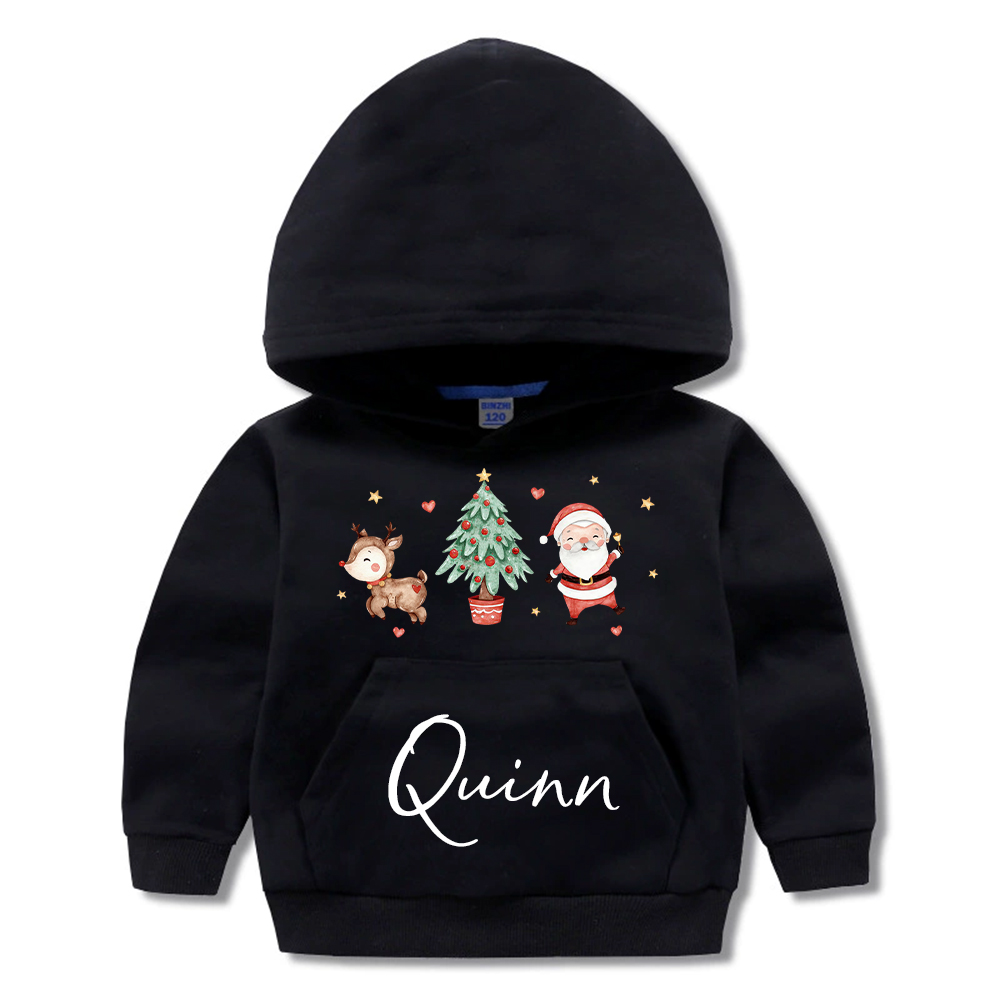 Personalized Kids Funny Christmas Hoodie | MCGift179