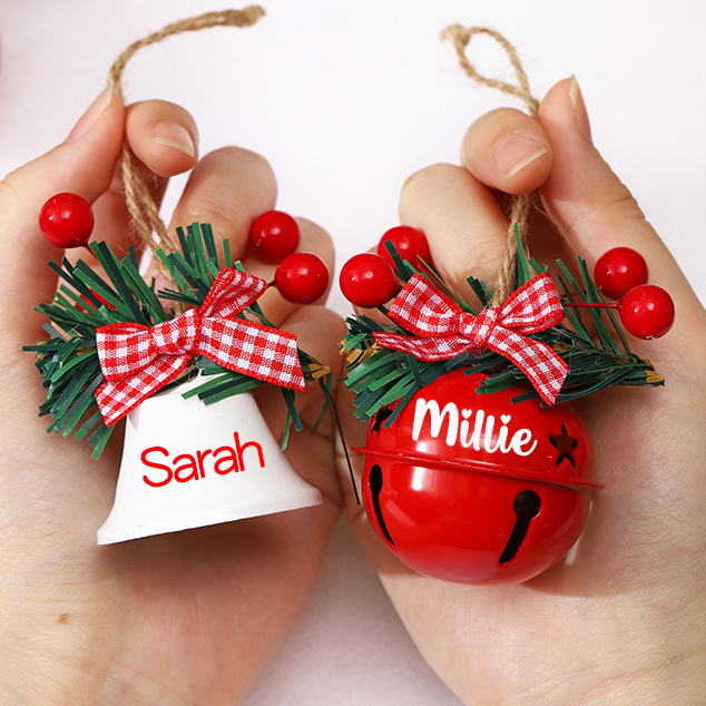 Personalized Jingle Bell Christmas Tree Ornament | MCGift193