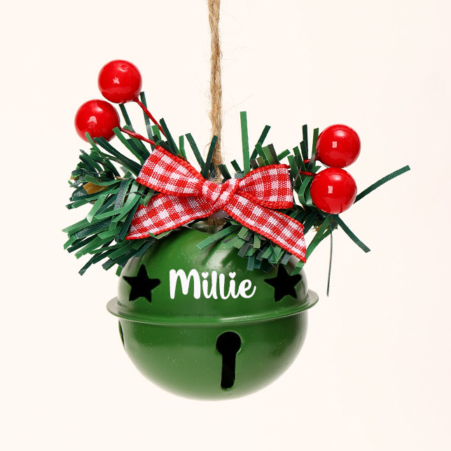 Personalized Jingle Bell Christmas Tree Ornament | MCGift193