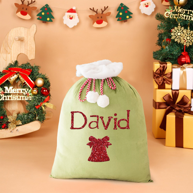 Personalized Large Christmas Velvet Santa Sack for Gifts | MCGift198