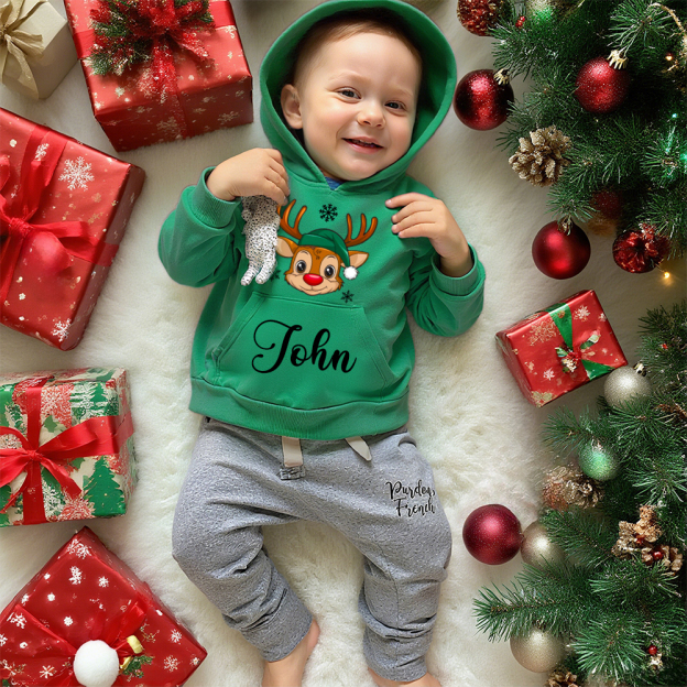 Personalized Kids Lovely Christmas Hoodie | InSweatshirt81