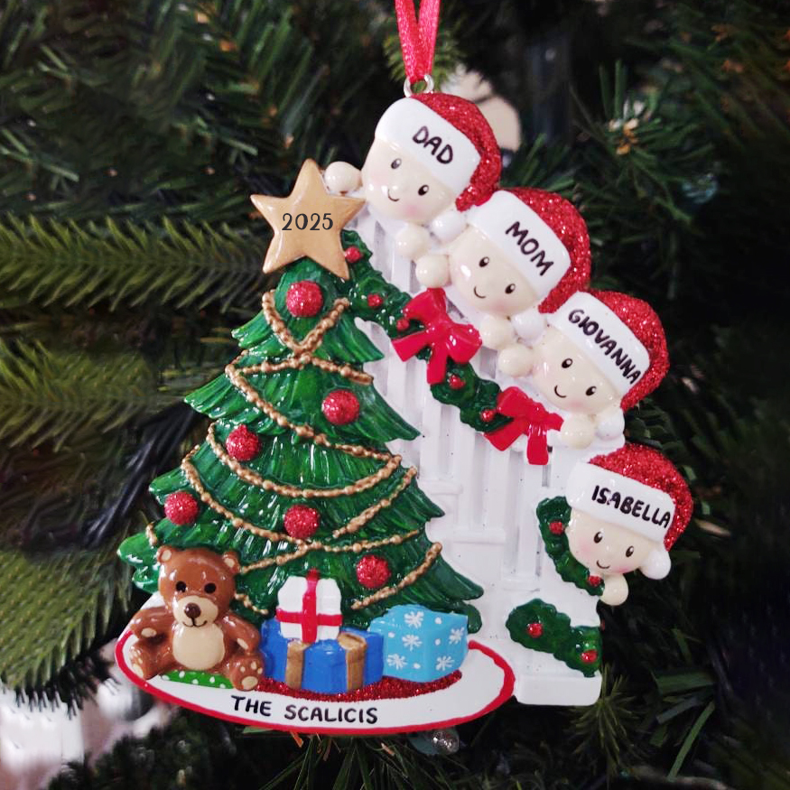 Personalised Christmas Tree Family Ornament | MCGift203