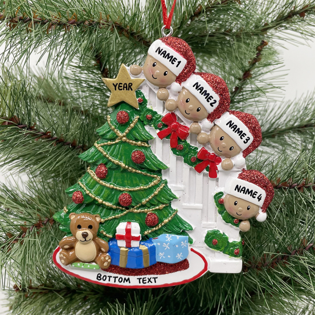 Personalised Christmas Tree Family Ornament | MCGift203