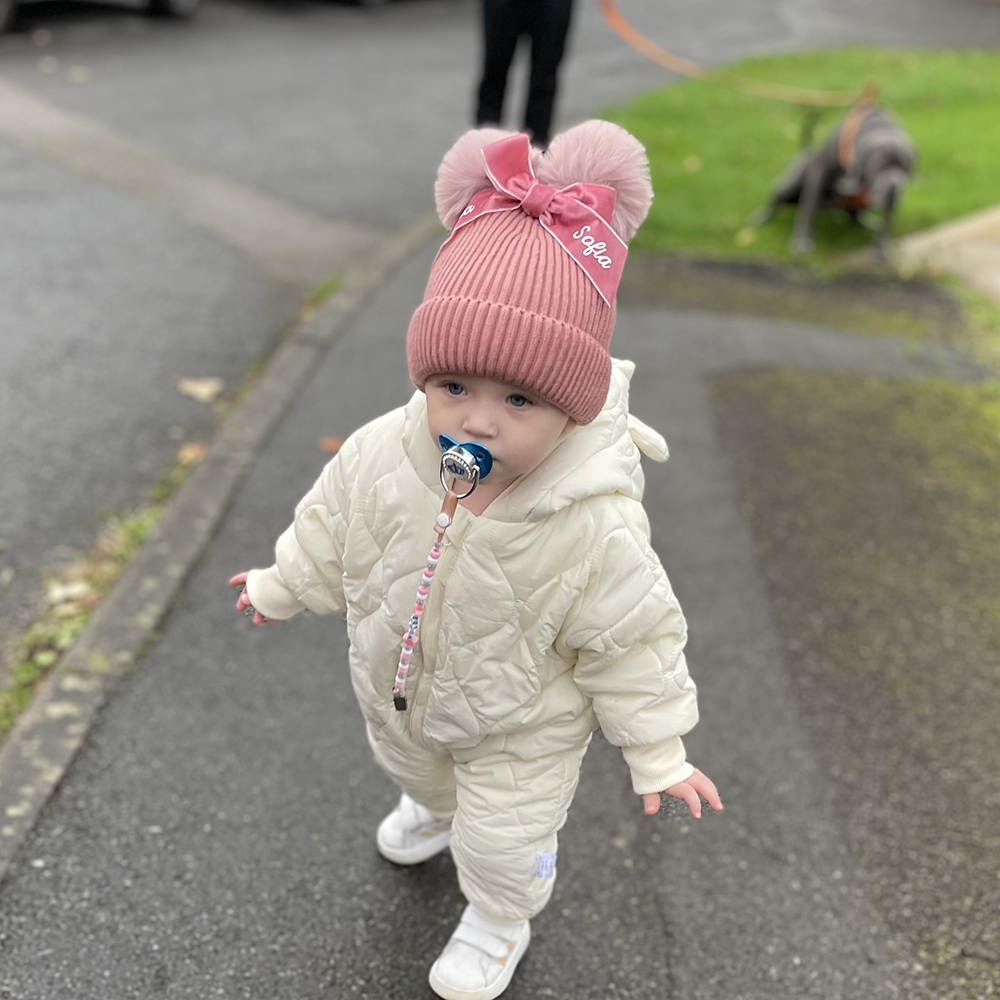 Personalized Kid Pom Pom Hat for Comfort & Unique | HSKid03