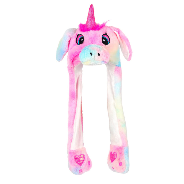 Personalized Embroidery Funny Ears Moving Plush Hat | HSKid79