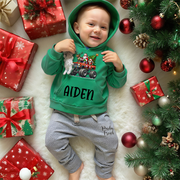 Personalized Kids Lovely Christmas Hoodie | MCGift227
