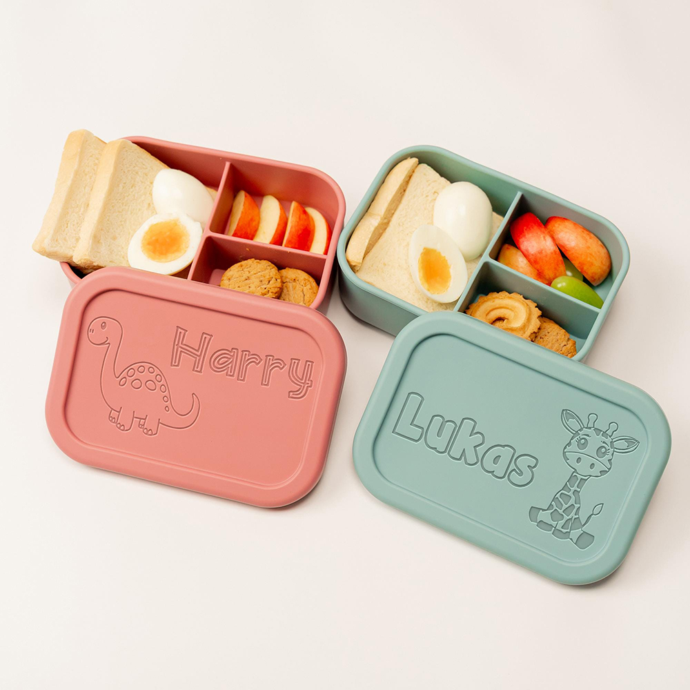 Personalized Kid Silicone Bento Lunch Box | CWBaby353