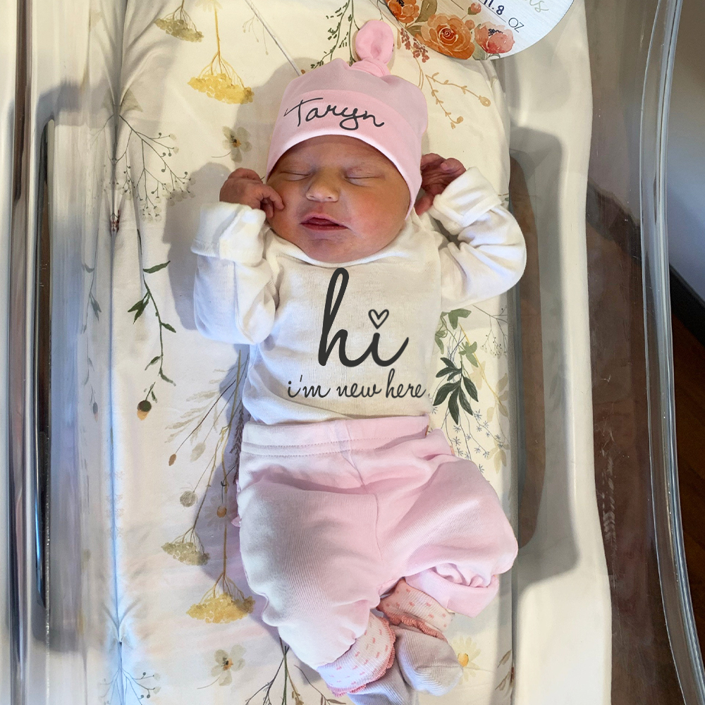 Personalized Baby Coming Home Outfit Set | CWBaby355