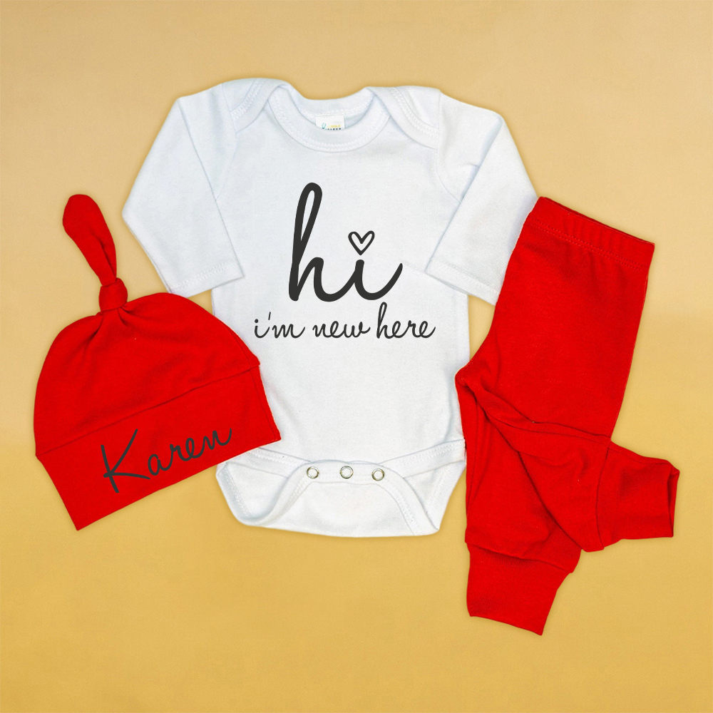 Personalized Baby Coming Home Outfit Set | CWBaby355