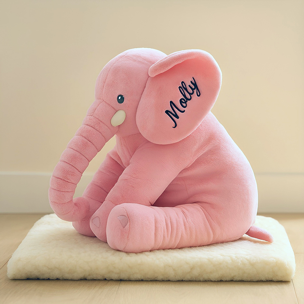 Personalized Cute Soft Stuffed Elephant Toy | CWToy165