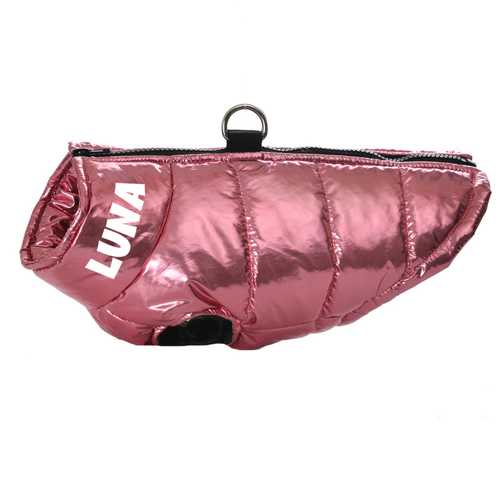 Personalized Pet Winter Warm Windproof Puffer Jacket | BKPet266