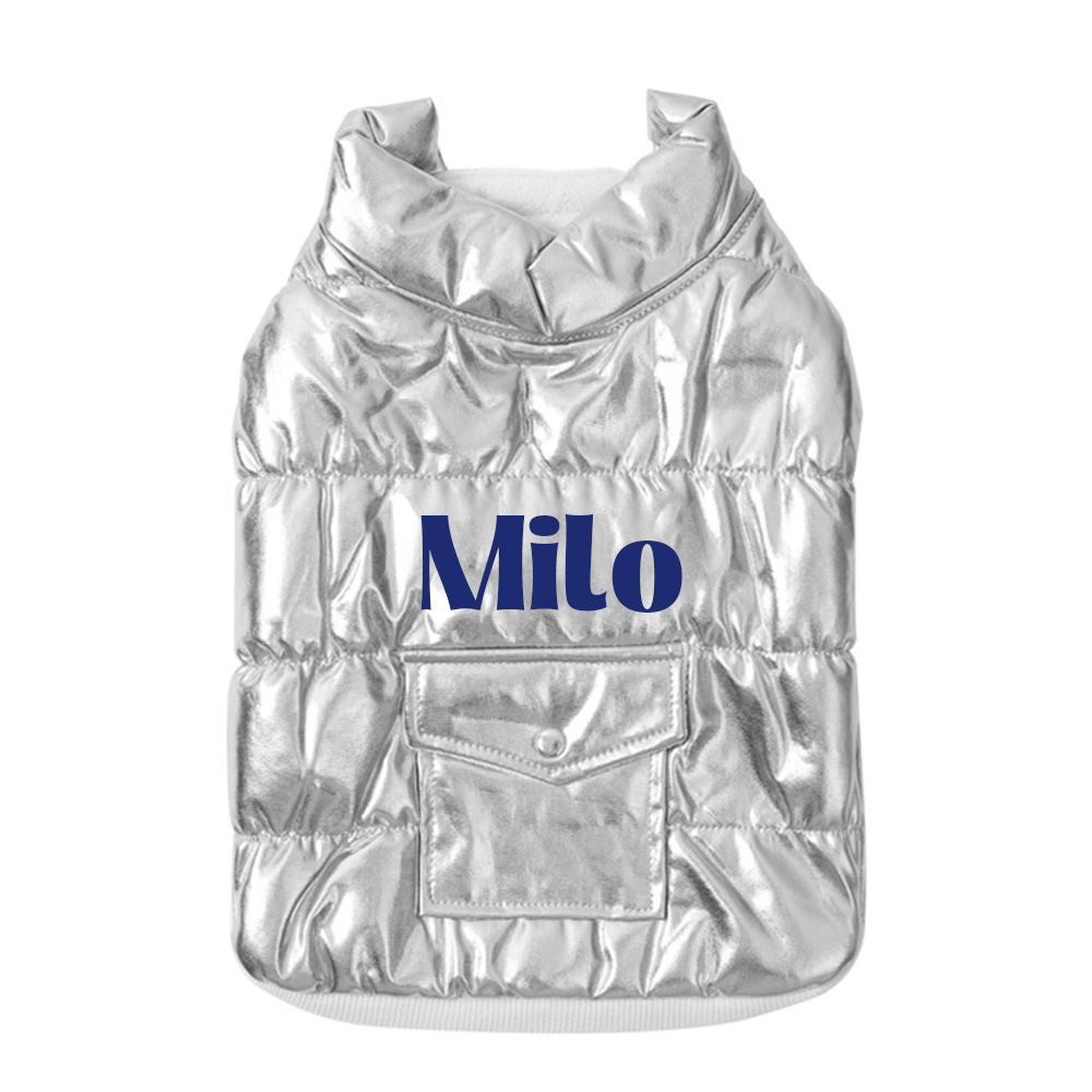 Personalized Pet Winter Warm Windproof Puffer Jacket | BKPet267