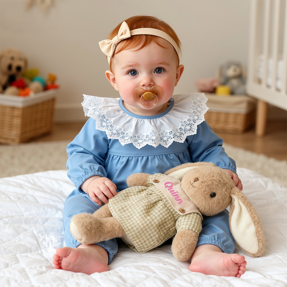 Personalized Baby Gift Adorable Soft Bunny Rabbit | CWToy166