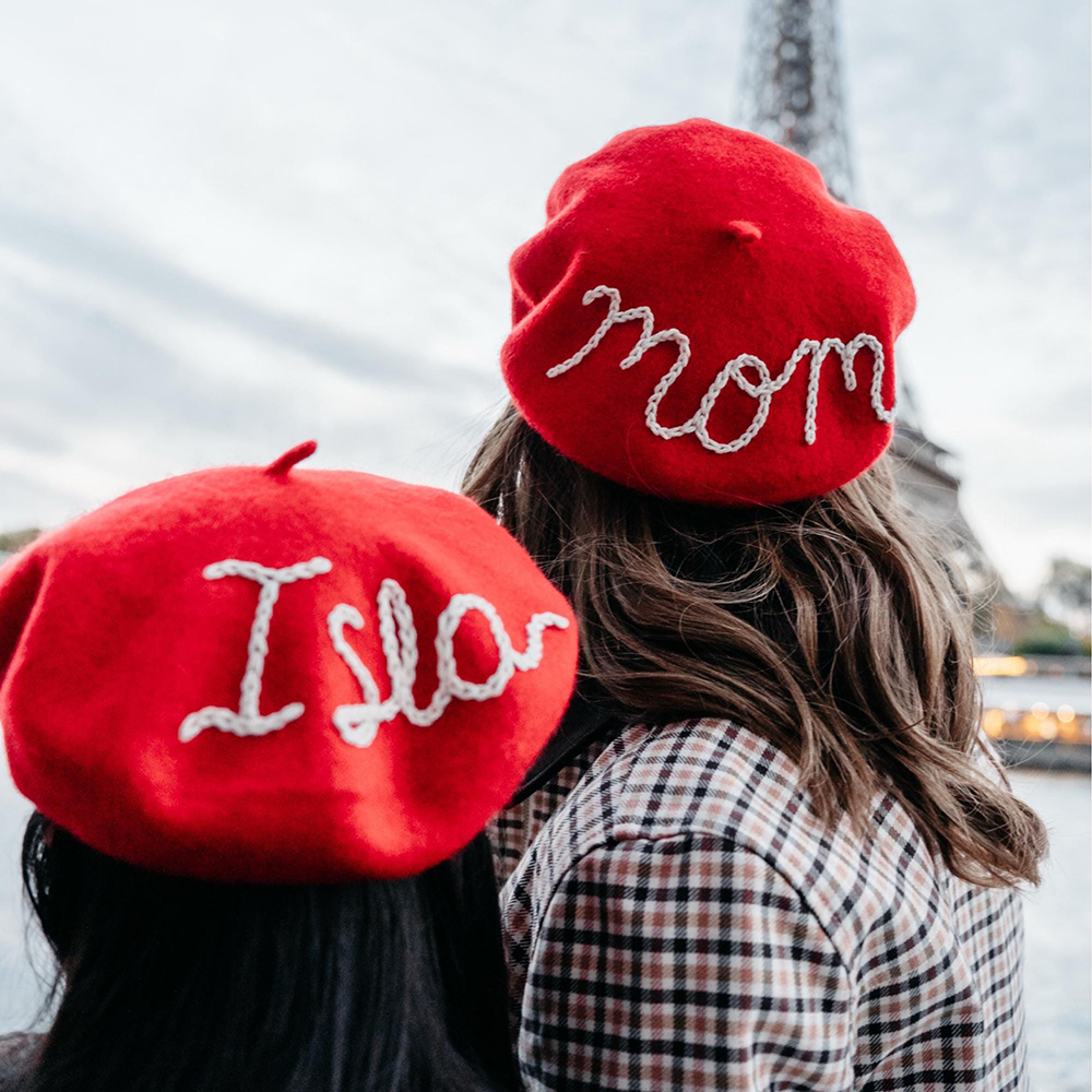 Personalized Embroidery Kid ChristmasPom Pom Hat for Comfort & Unique
